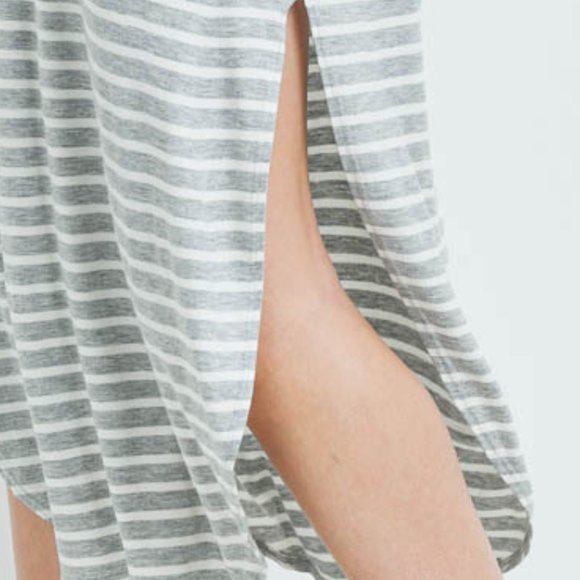 Casual T-Shirt Maxi Dress Gray - Picture 7 of 8